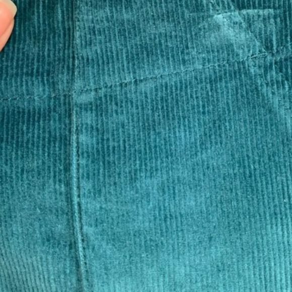Wild Fable Women's  Button-Front Corduroy Mini A-Line Teal  Skirt NWT Size 2 - Picture 5 of 10